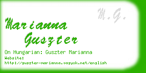 marianna guszter business card